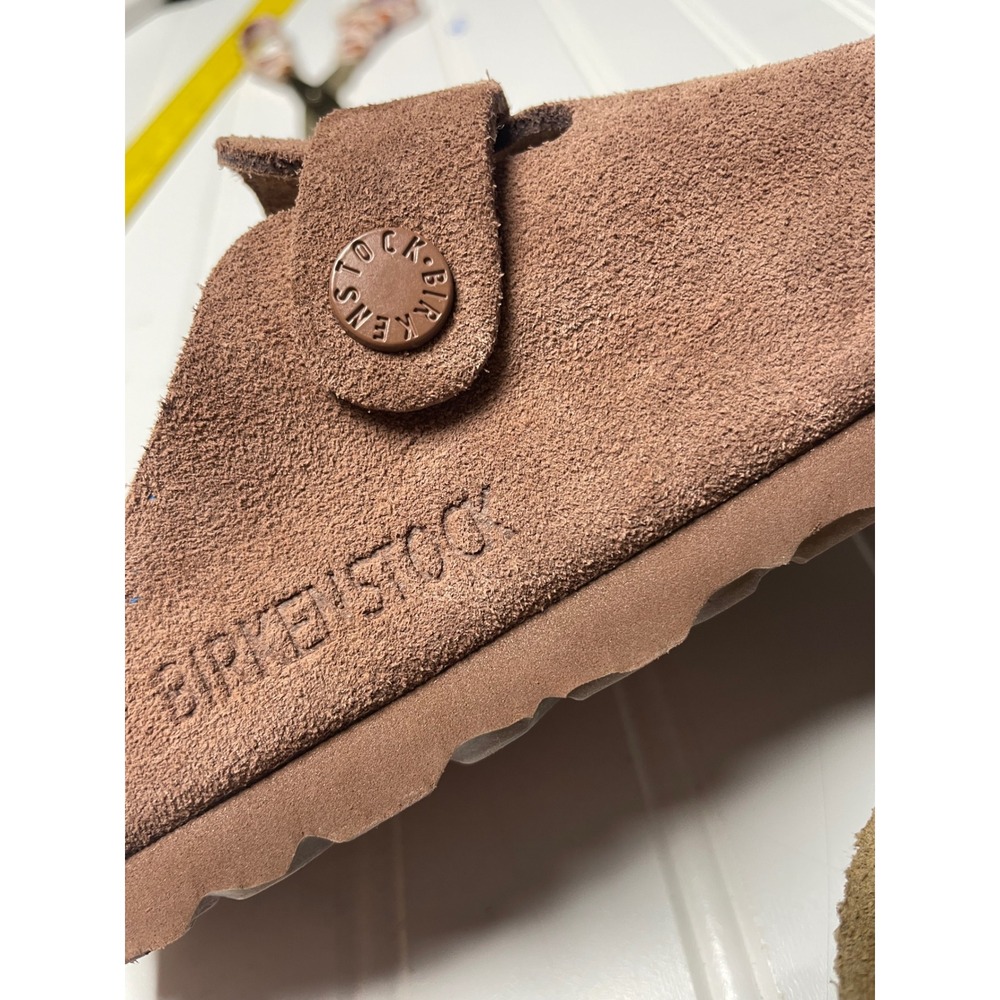 Birkenstock Boston Mocha Leather Clog Mules Little Kids 30(12) - Picture 6 of 12